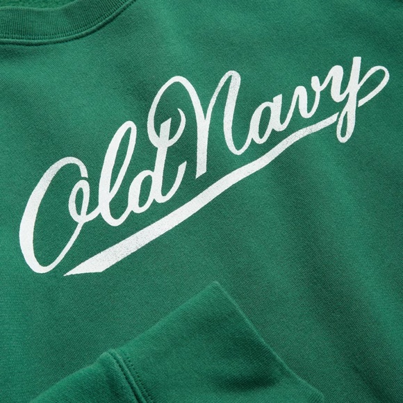 NWT OLD NAVY '94 Fleece Logo Sweatshirt COLOR FIELD DAY - Picture 4 of 6